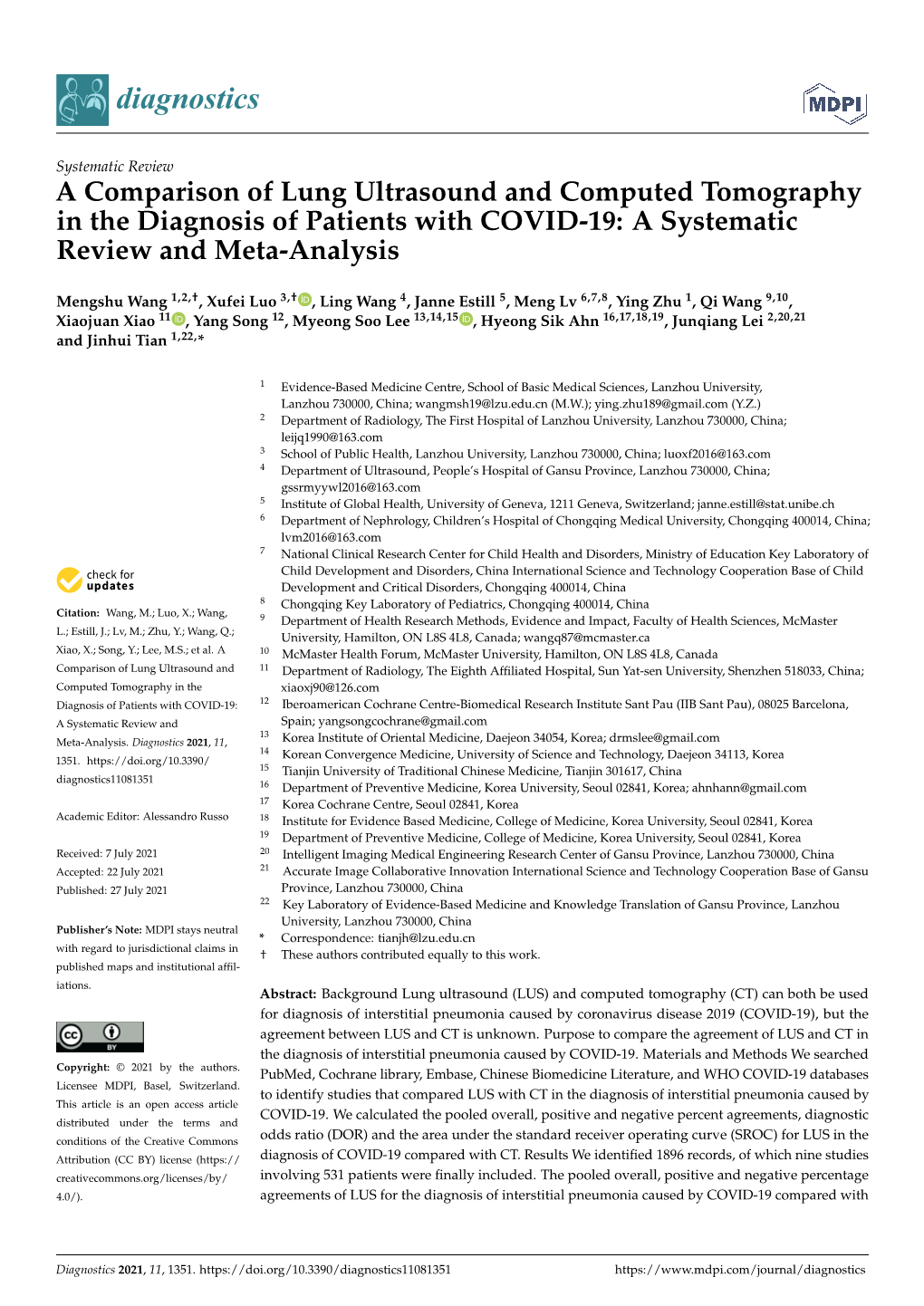 A Systematic Review and Meta-Analysis