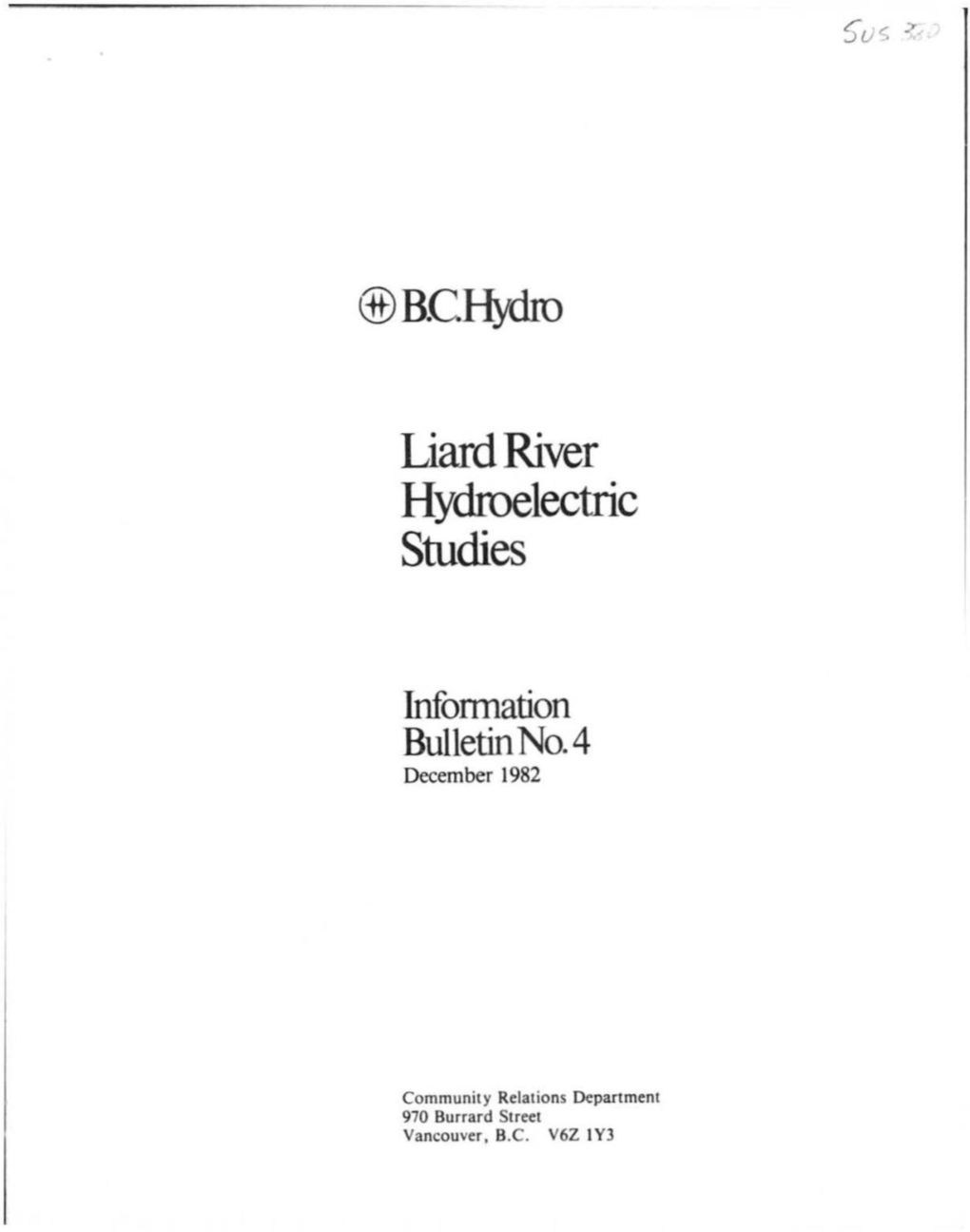 Liard River Hydroelectric Studies