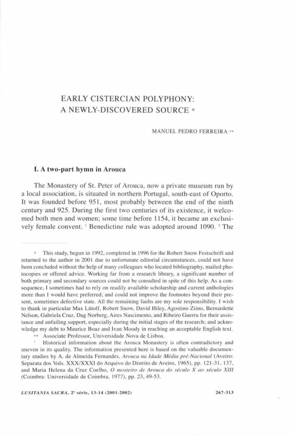 Early Cistercian Polyphony: a Newly-Discovered Source *