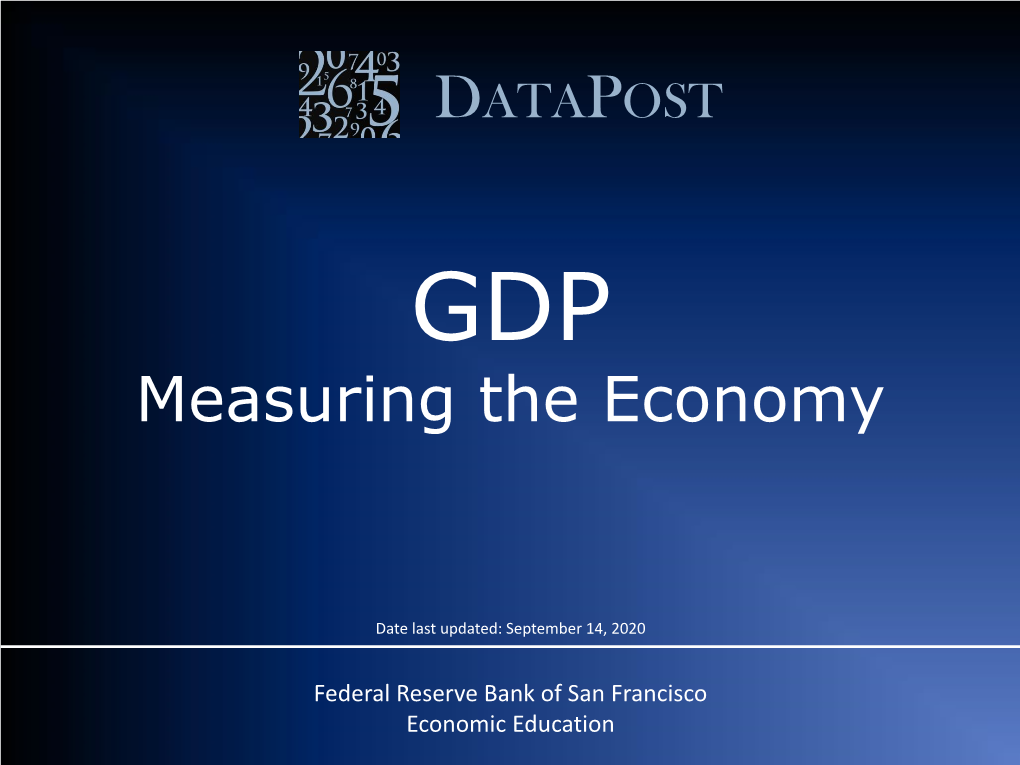 Measuring the Economy