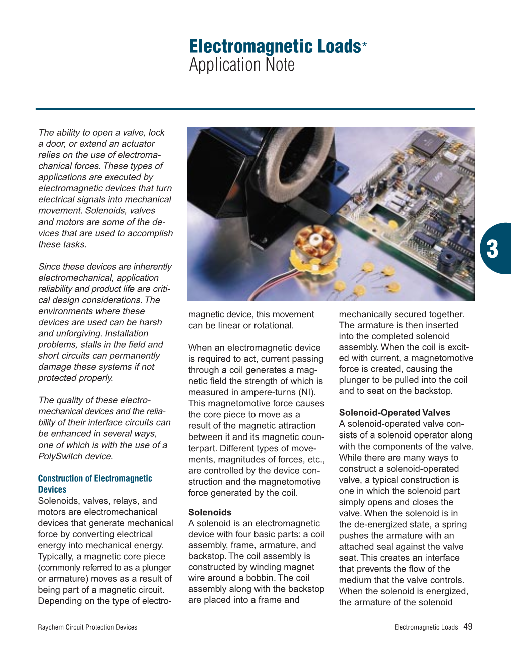 Electromagnetic Loads* Application Note