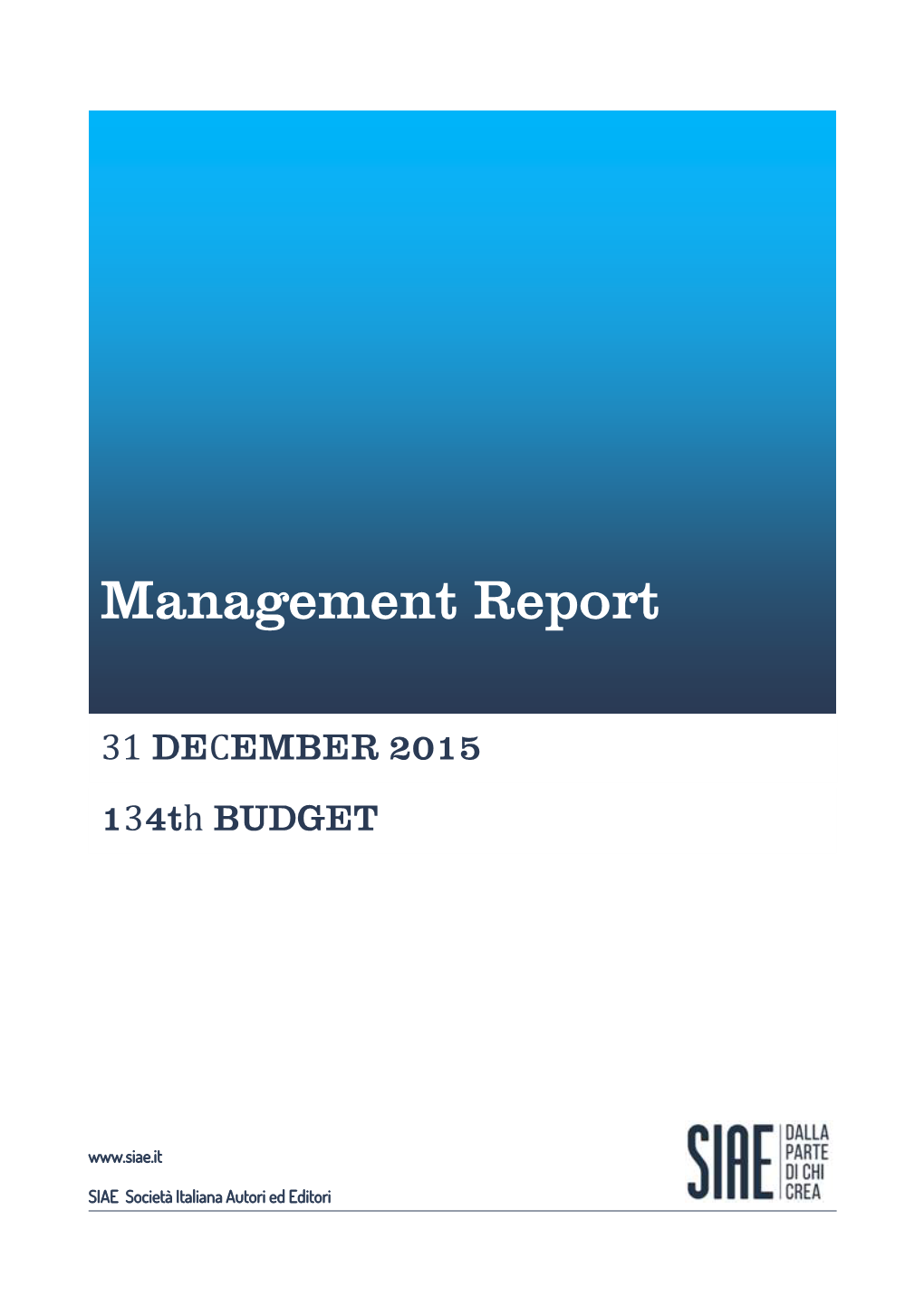 Management Report