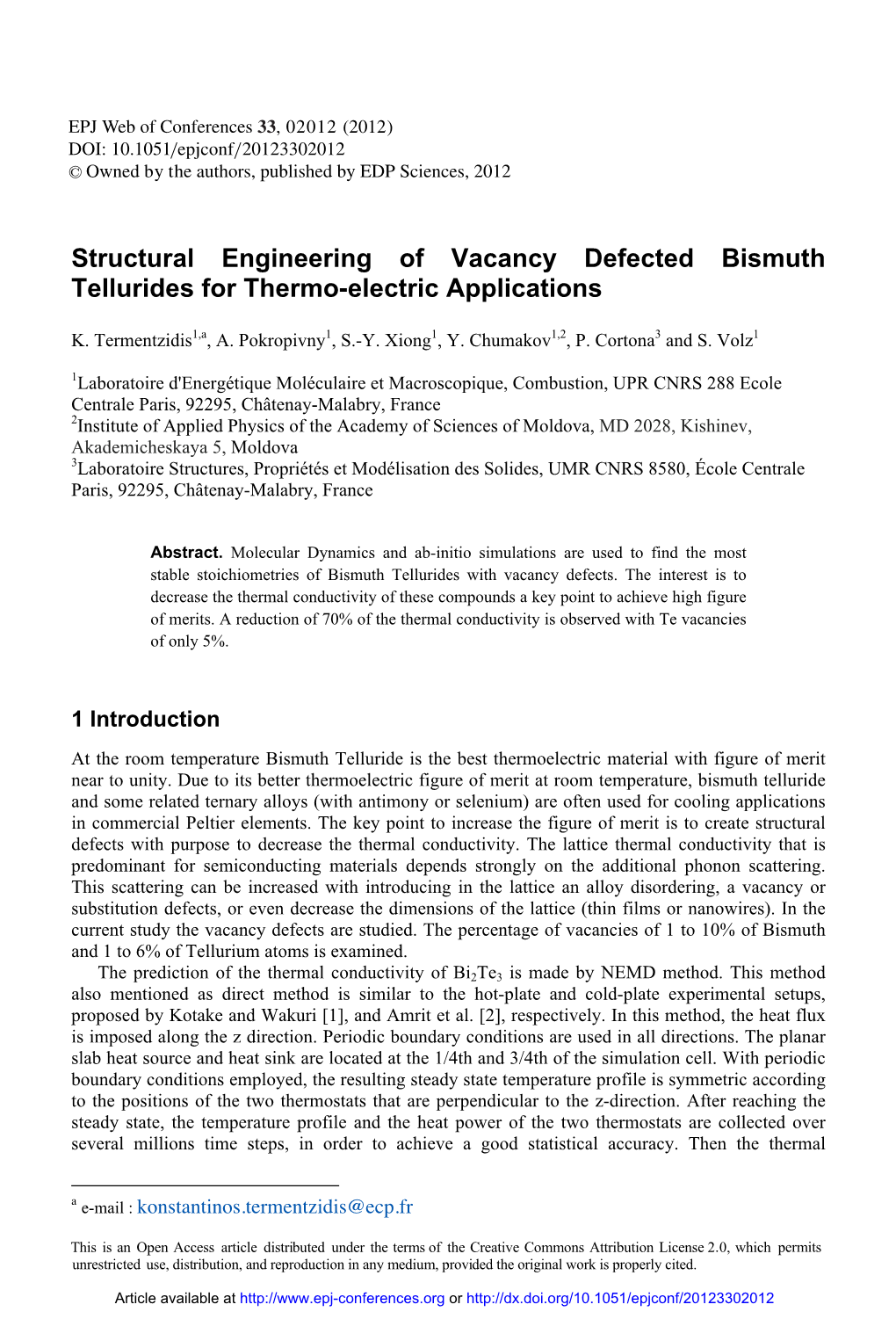 Structural Engineering of Vacancy Defected Bismuth Tellurides for Thermo-Electric Applications