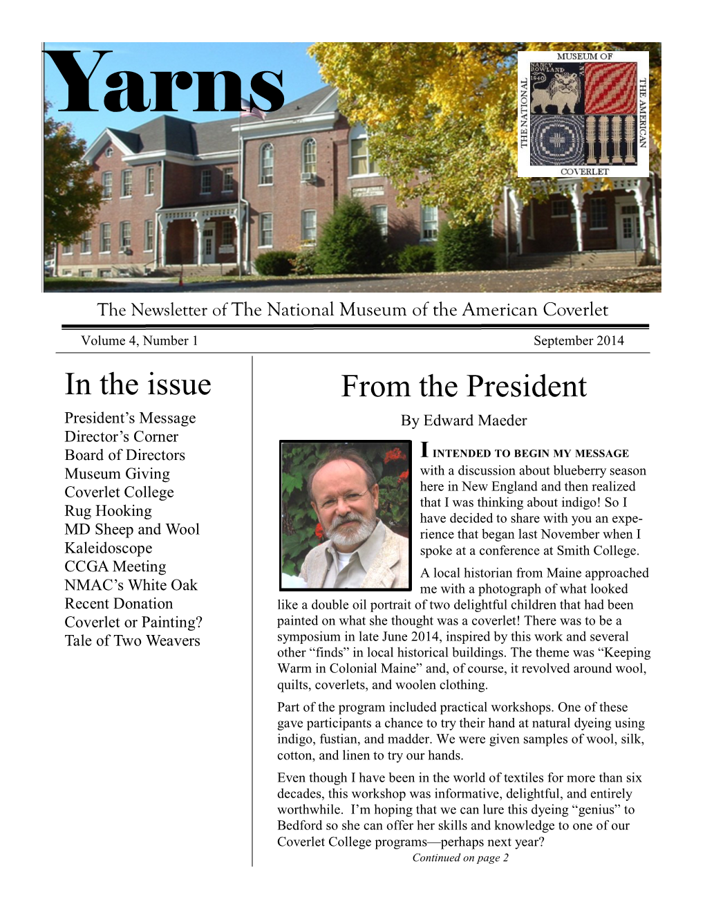 In the Issue from the President