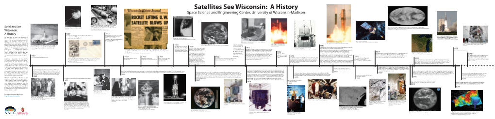 Satellites See Wisconsin: a History Space Science and Engineering Center, University of Wisconsin-Madison