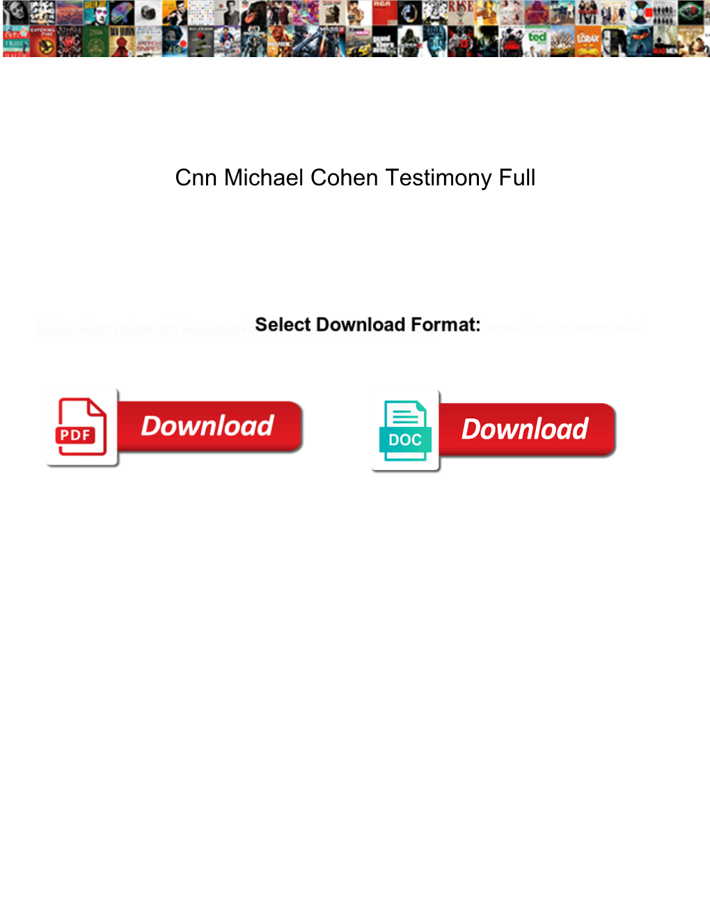 Cnn Michael Cohen Testimony Full