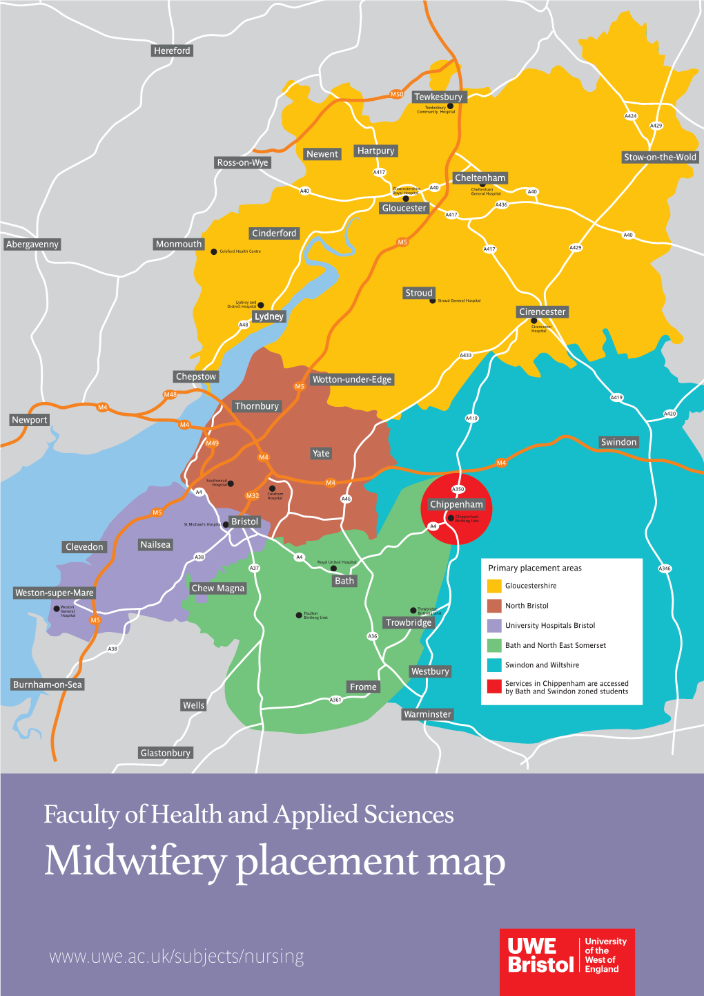 Midwifery Placement Map