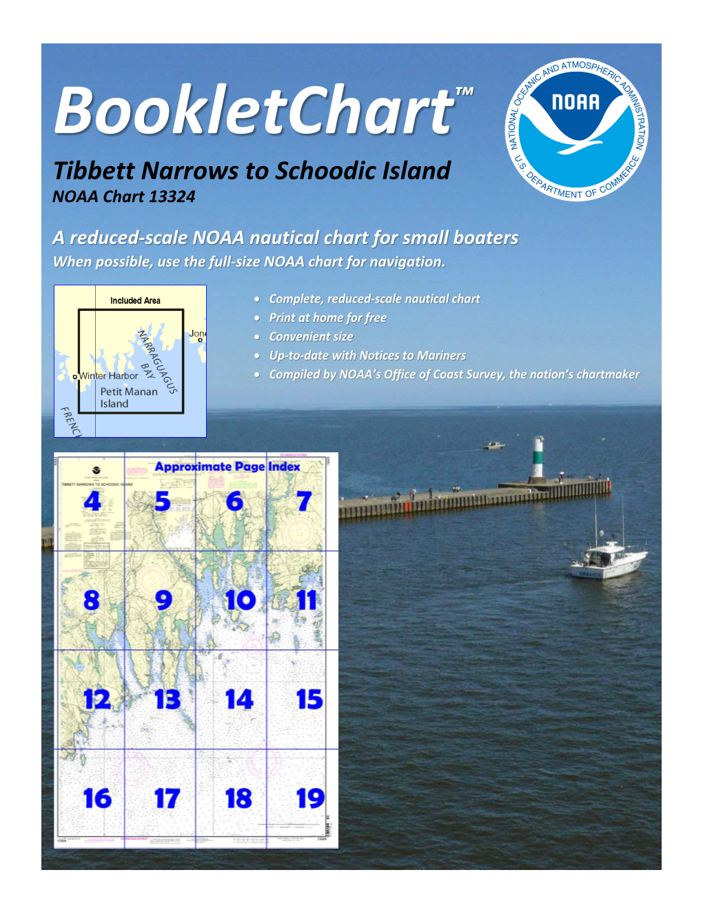 Bookletchart™ Tibbett Narrows to Schoodic Island NOAA Chart 13324