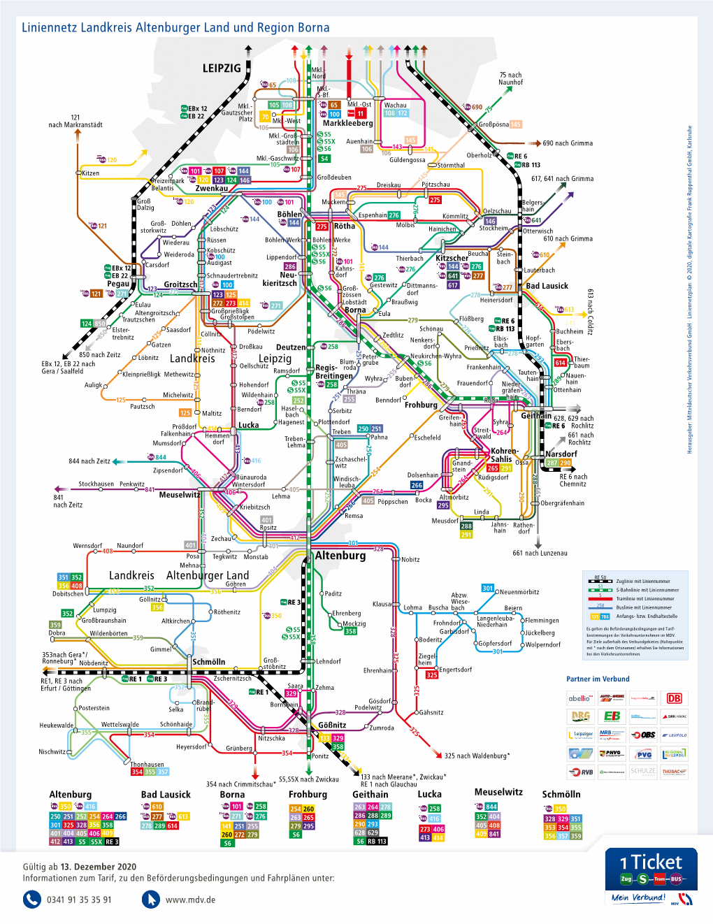 Ab 17. August 2019 Liniennetz Landkreis Altenburger Land Und