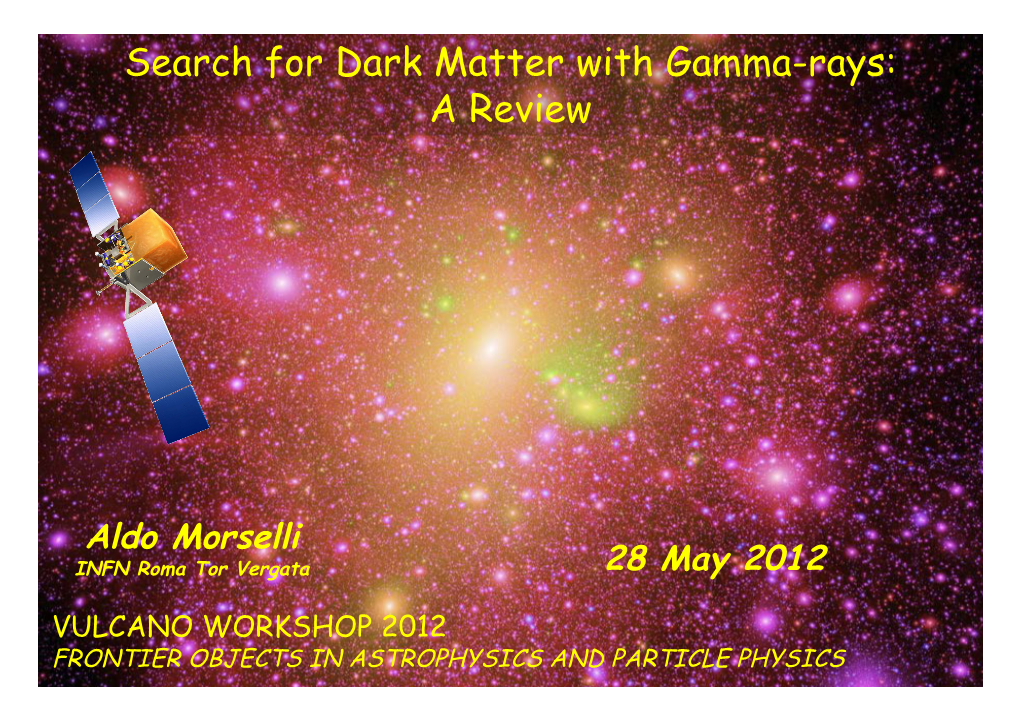Search for Dark Matter with Gamma-Rays: a Review