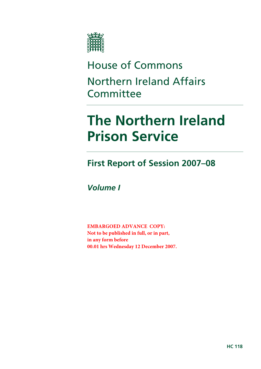 The Northern Ireland Prison Service