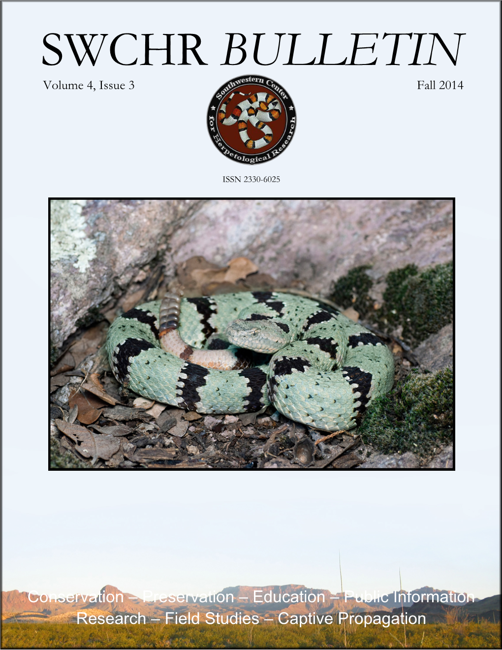 SWCHR BULLETIN Volume 4, Issue 3 Fall 2014