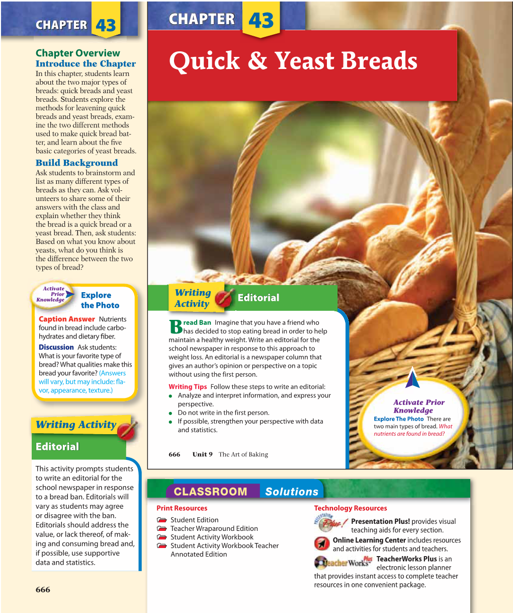 Quick & Yeast Breads