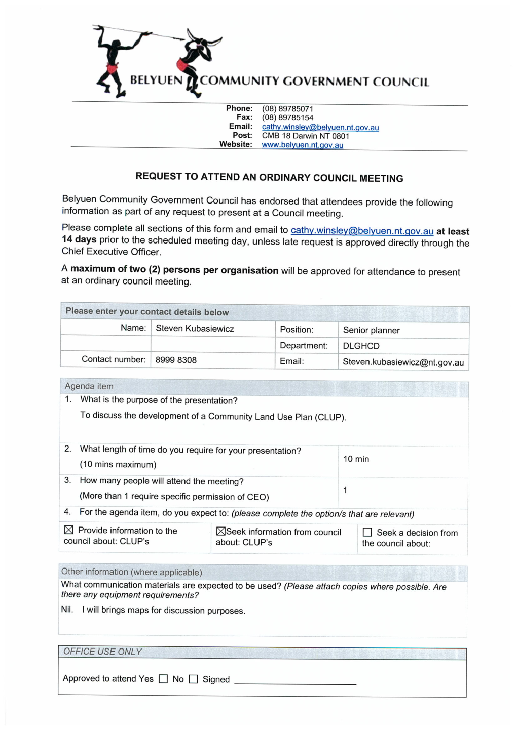 Review of Constitutional Arrangements for the Belyuen Community Government Council’S Electoral Representation