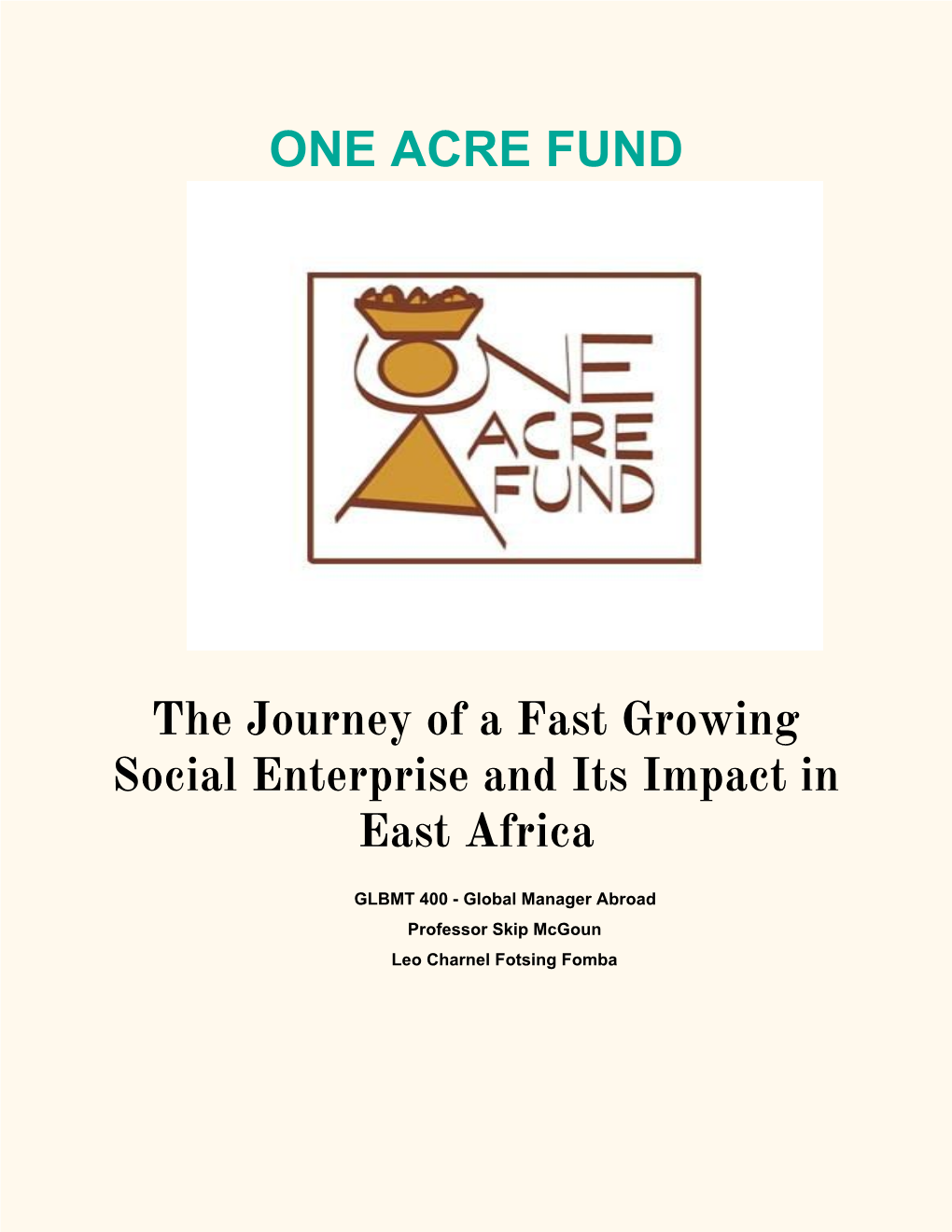 One Acre Fund