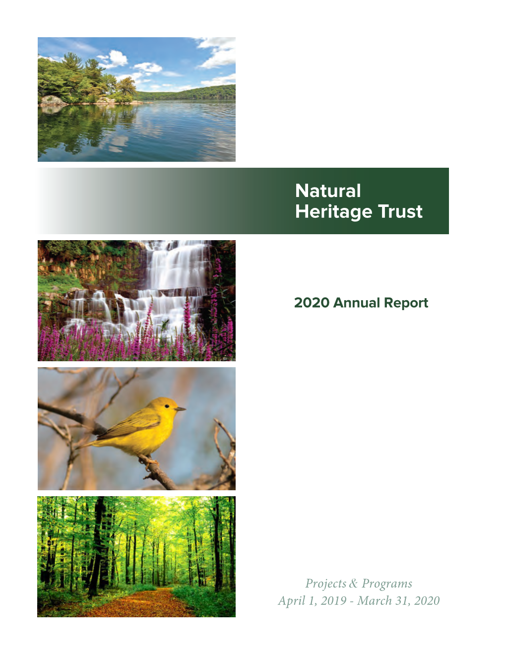 Annual Report of the Natural Heritage Trust