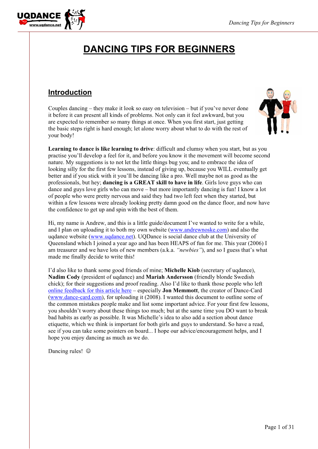 Dancing Tips for Beginners.Pdf