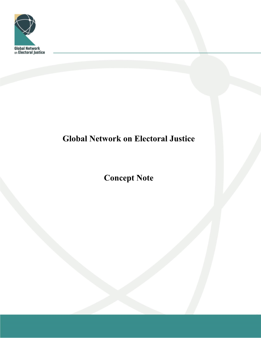 Global Network on Electoral Justice Concept Note