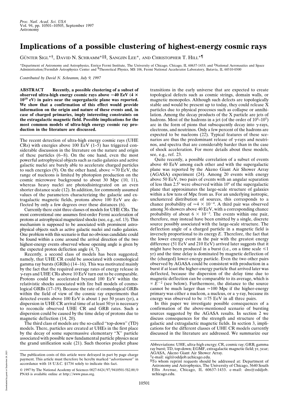 Implications of a Possible Clustering of Highest-Energy Cosmic Rays