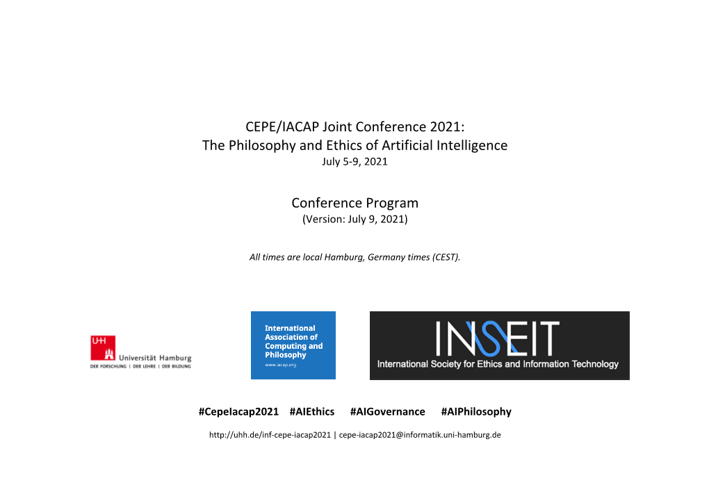 CEPE IACAP Conference Program July9