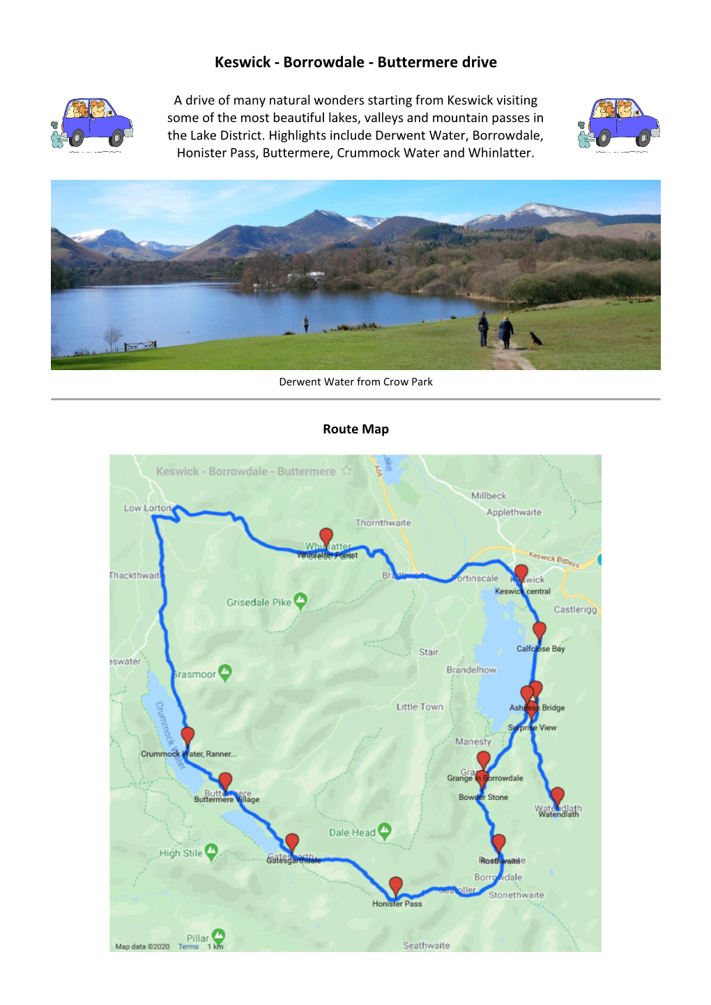 Keswick - Borrowdale - Buttermere Drive