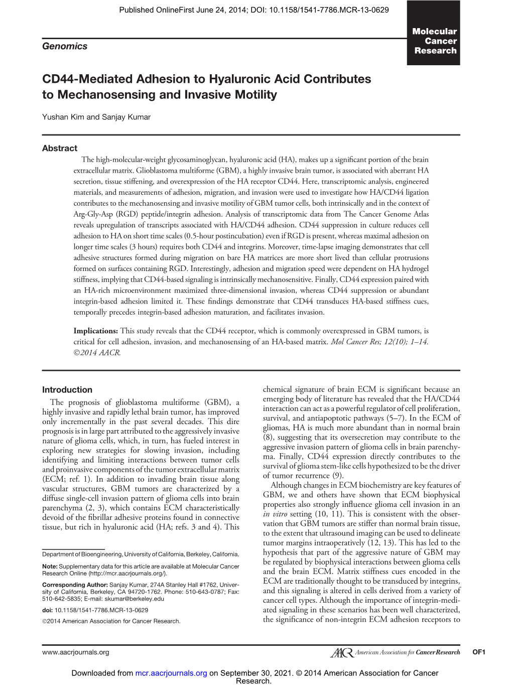 Genomics Research