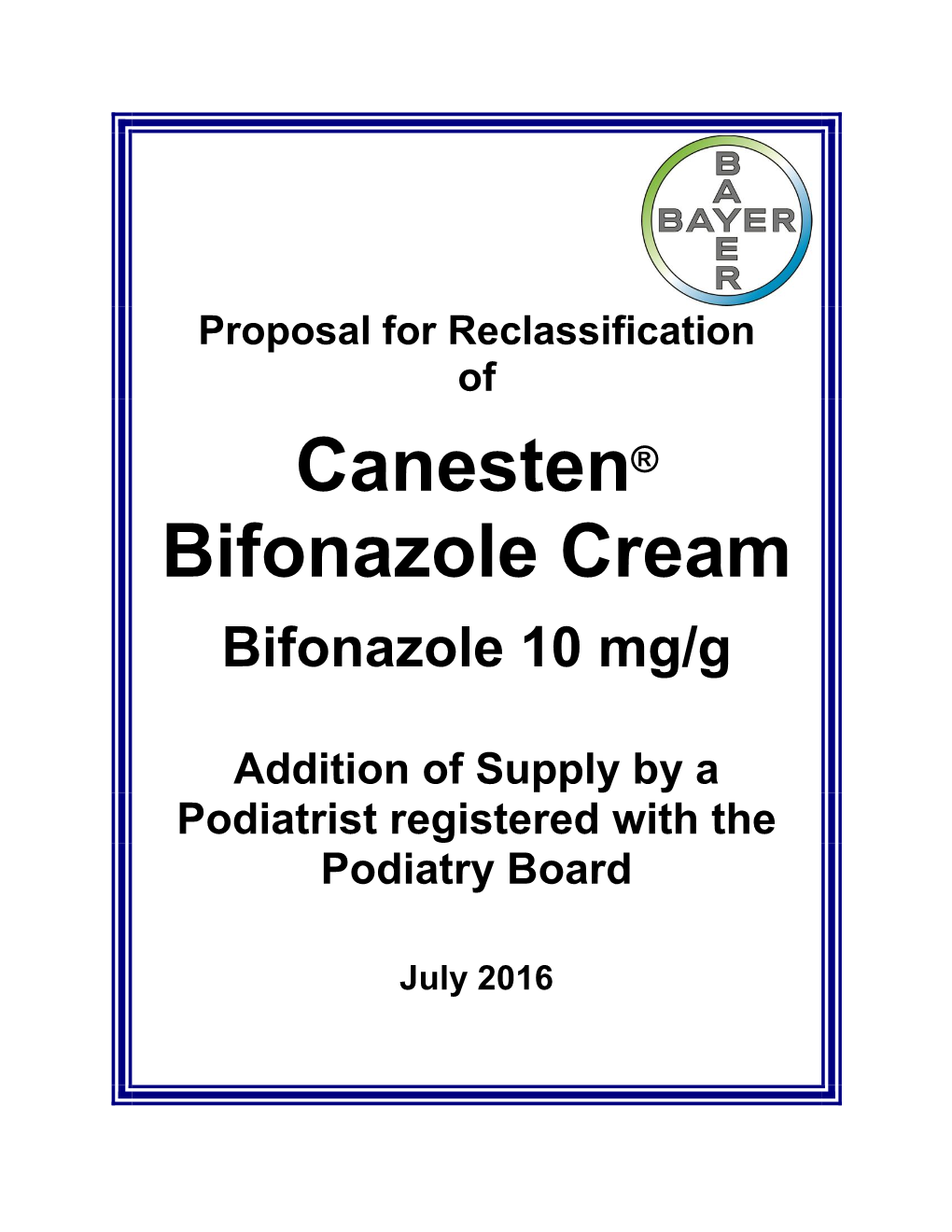 Canesten® Bifonazole Cream