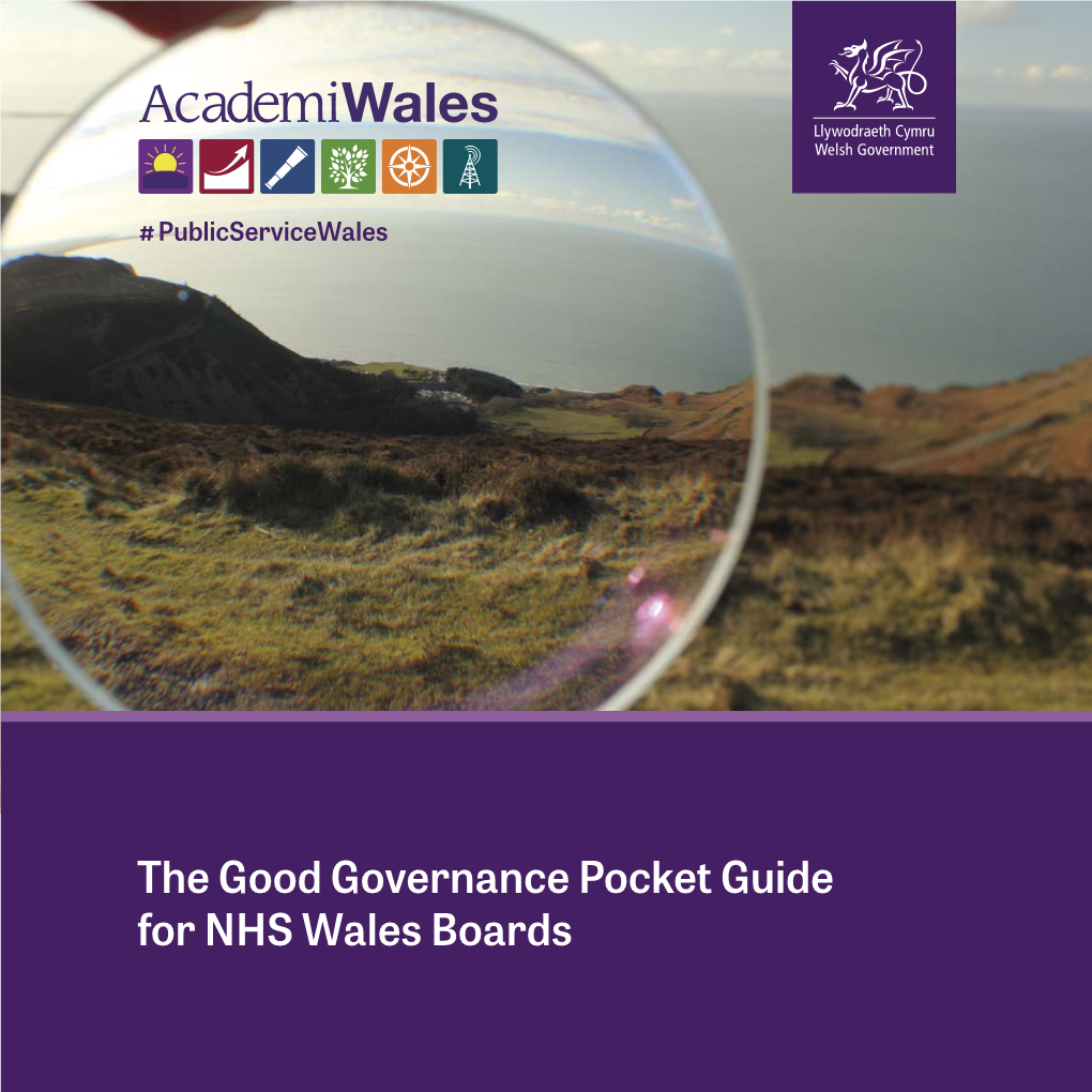 The Good Governance Pocket Guide for NHS Wales Boards