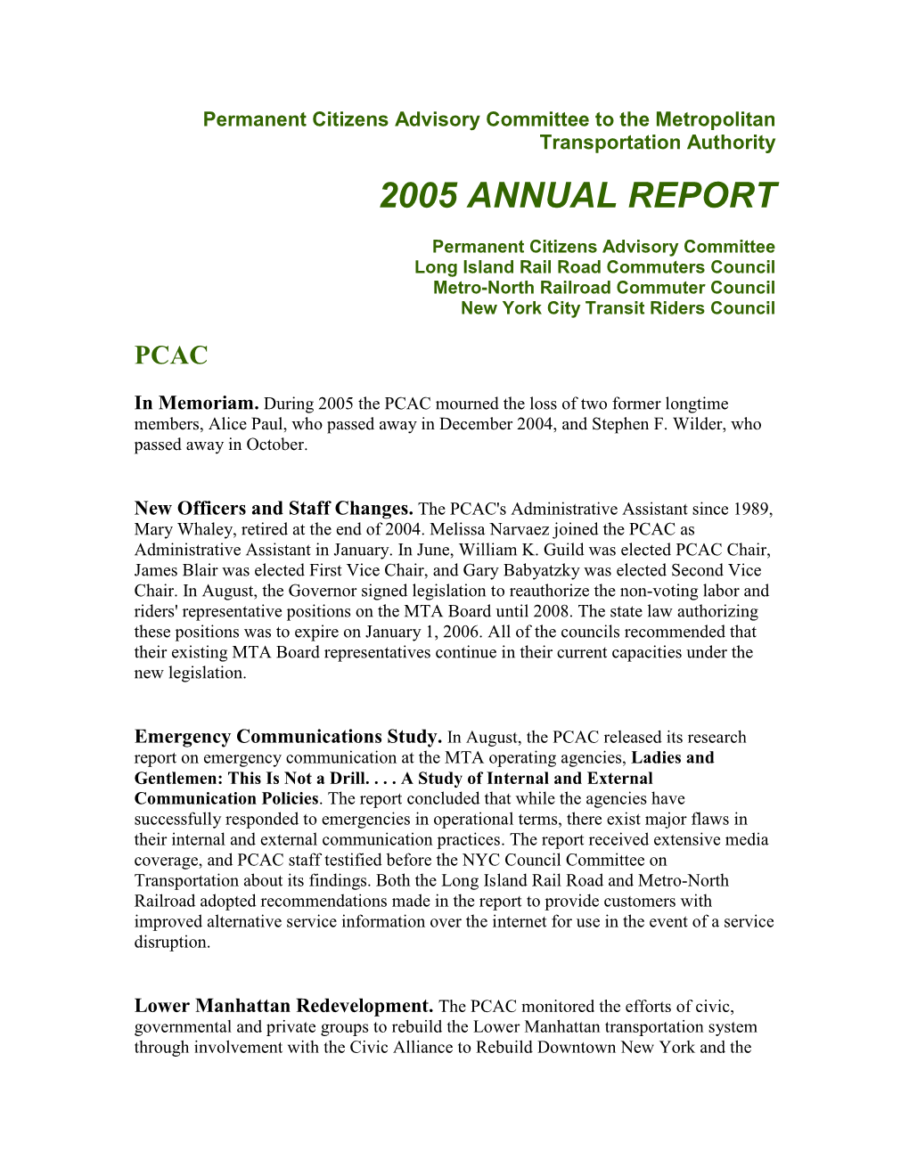 2005 Annual Report