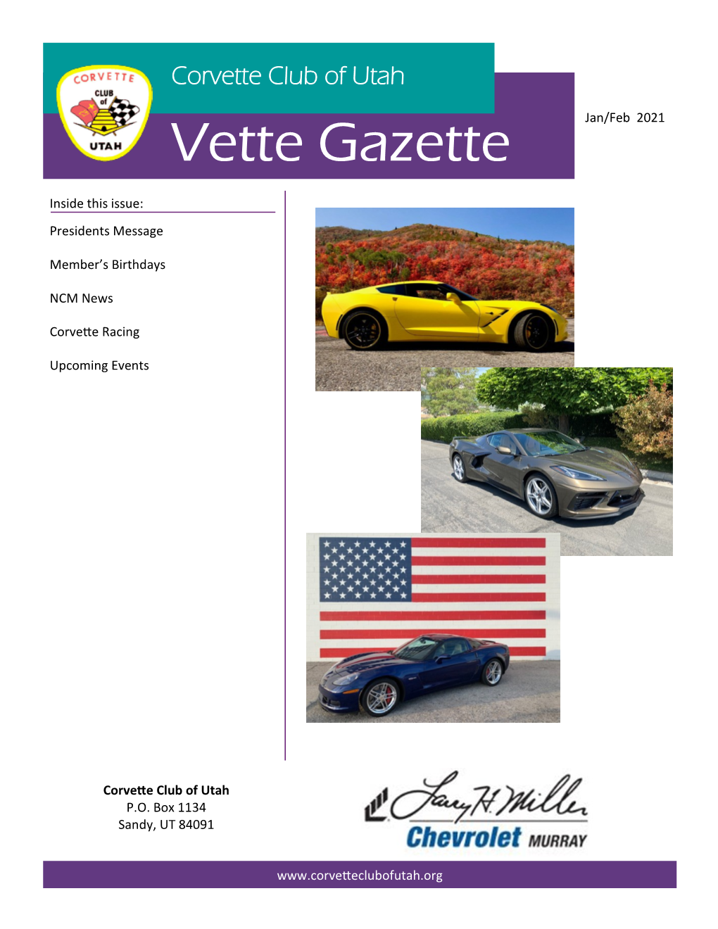 Vette Gazette Jan/Feb 2021