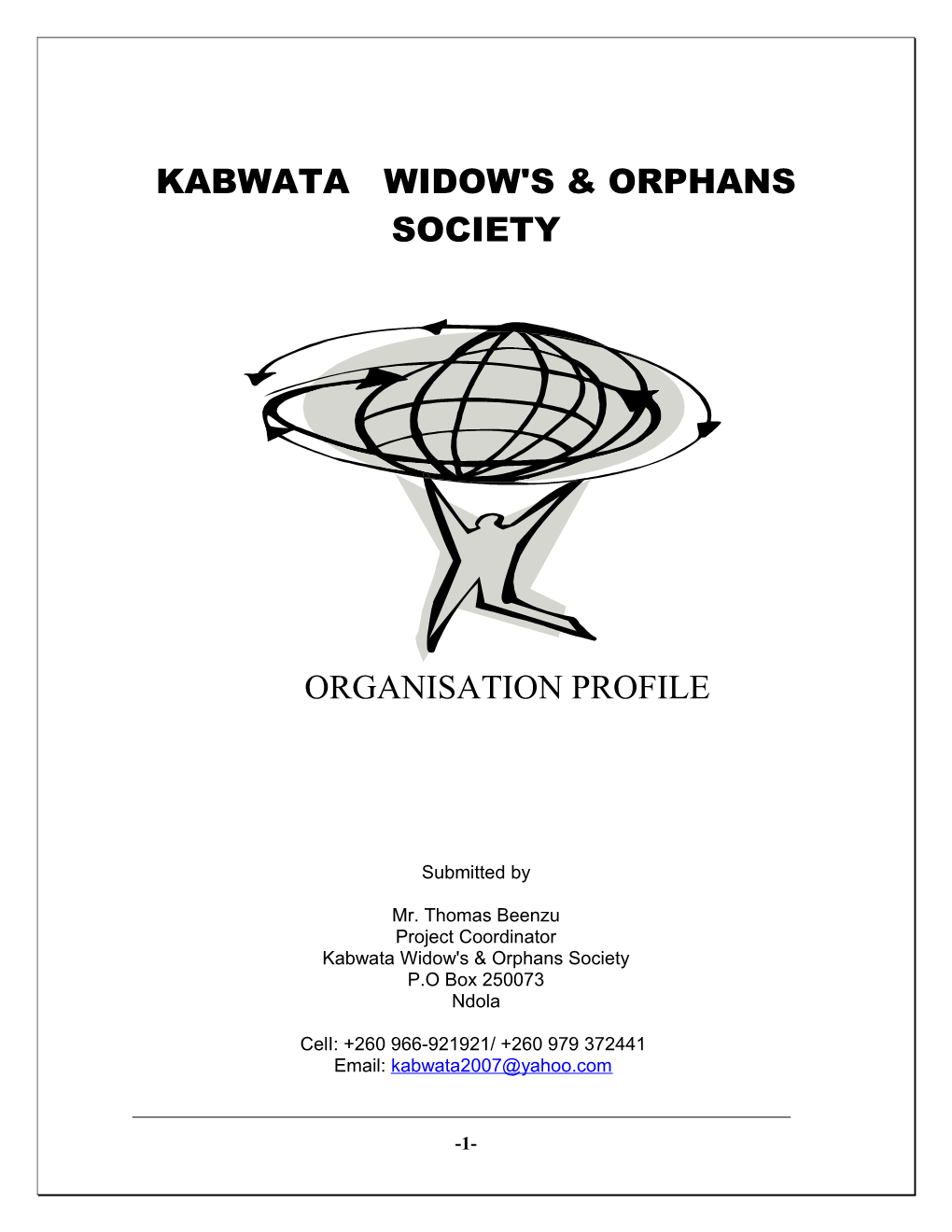 Kabwata Widow's & Orphans Society