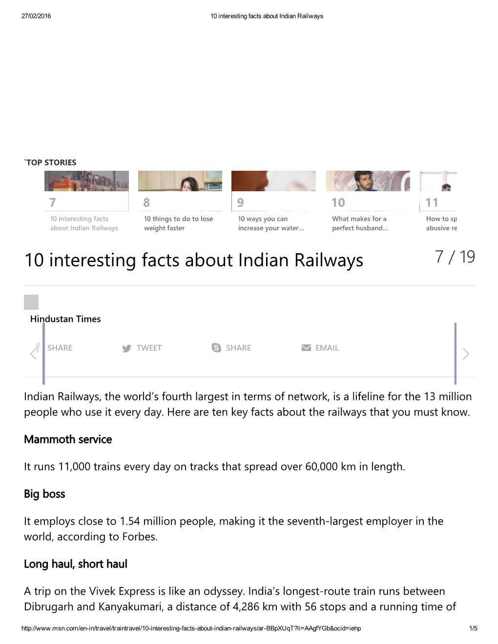 10 Interesting Facts About Indian Railways