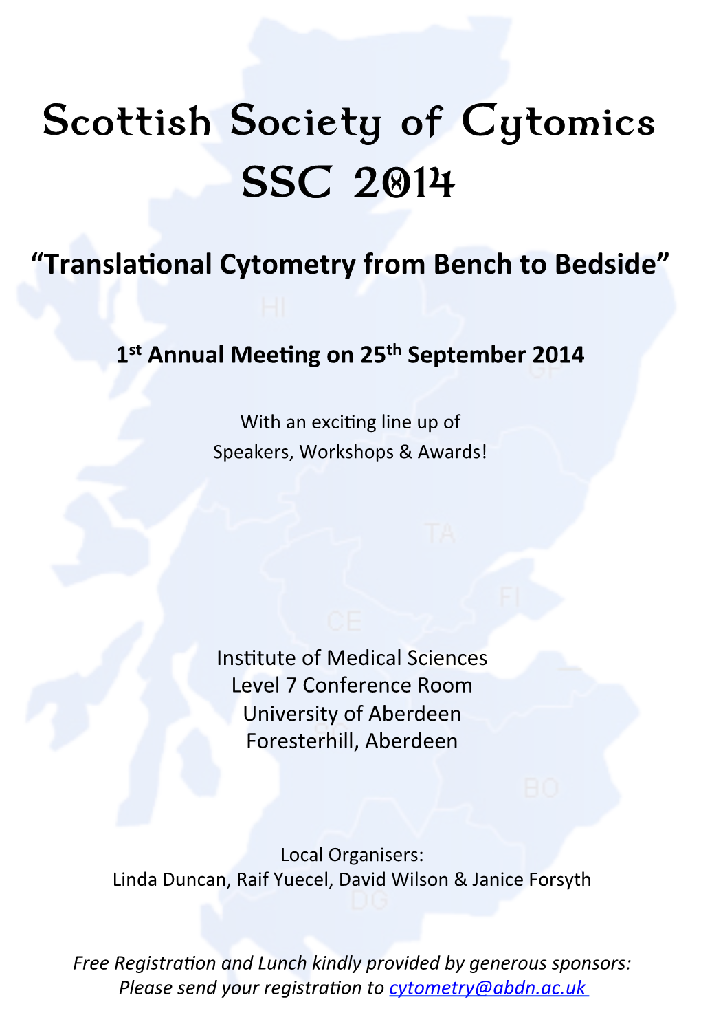 Scottish Society of Cytomics SSC 2014