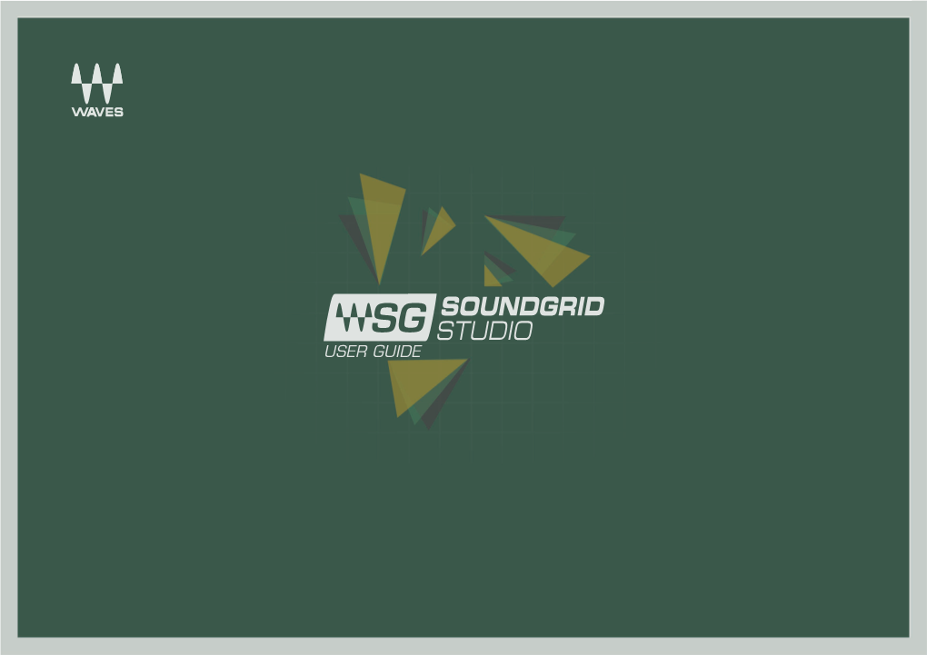 Waves Audio Soundgrid Studio User Guide