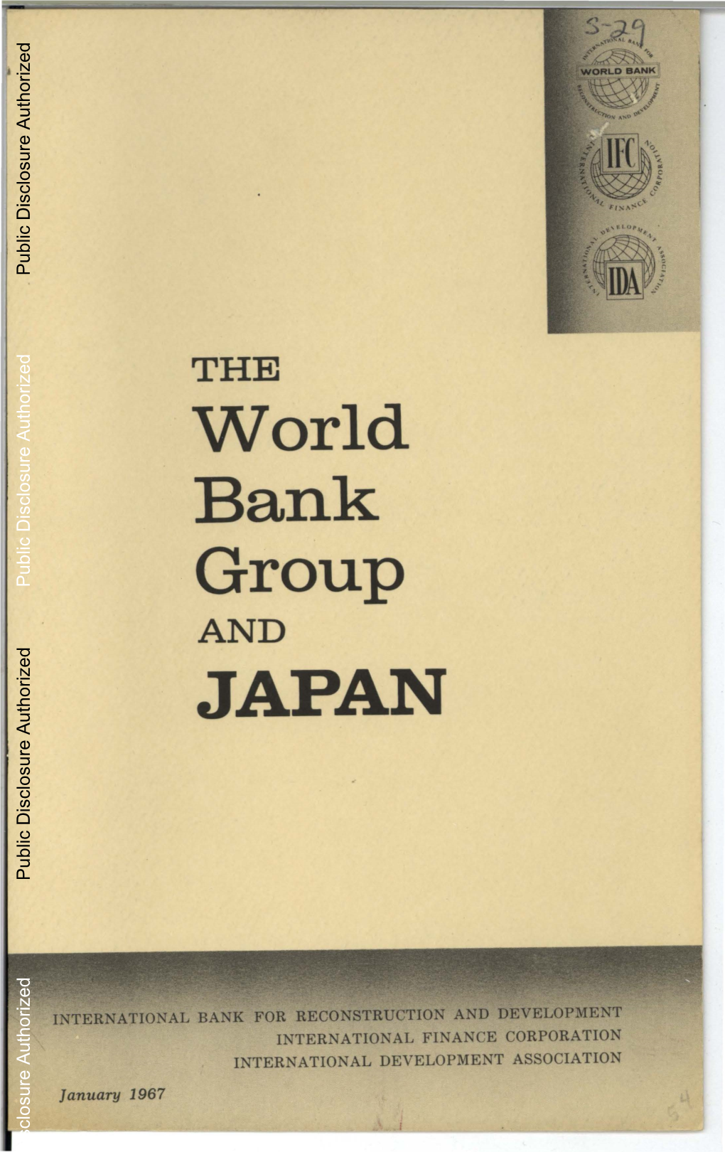 The World Bank Group and Japan