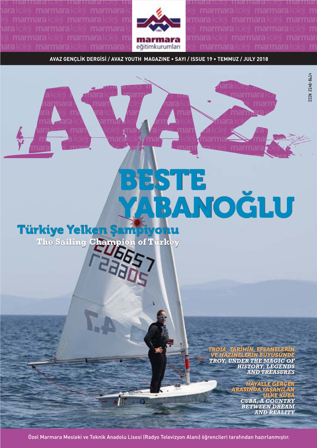 BESTE YABANOĞLU Türkiye Yelken Şampiyonu the Sailing Champion of Turkey