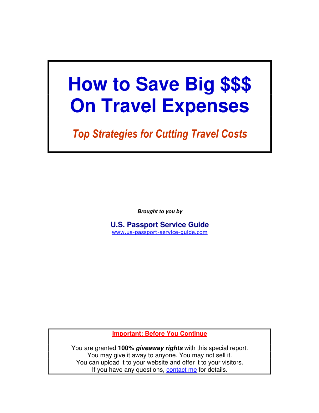 77 Ways to Save on Travel