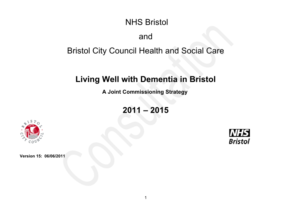 Bristol Primary Care Trust and Bristol Adult Community Care