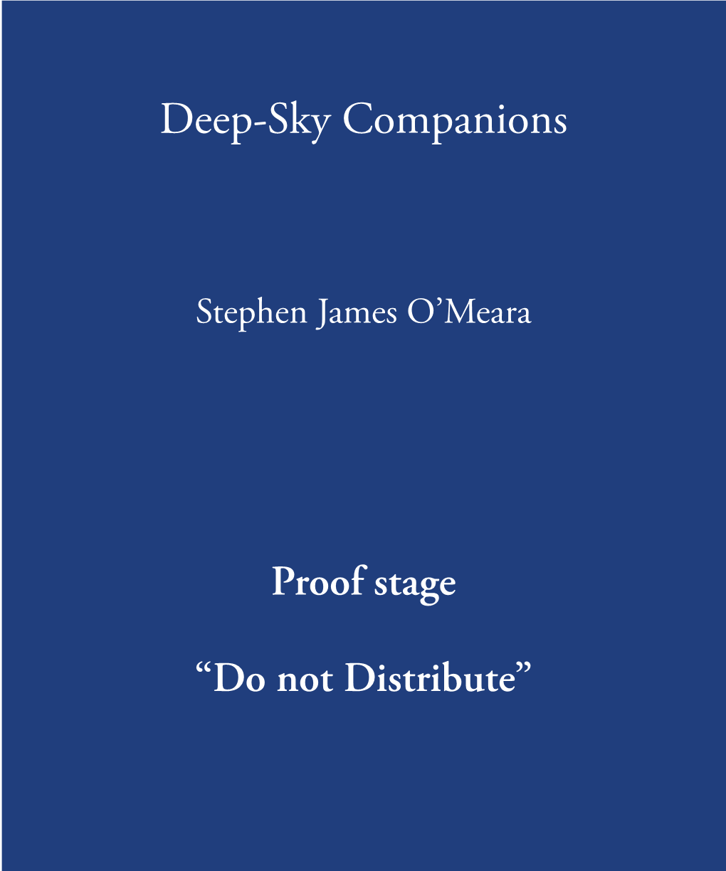 Deep-Sky Companions: the Messier Objects,Second Edition