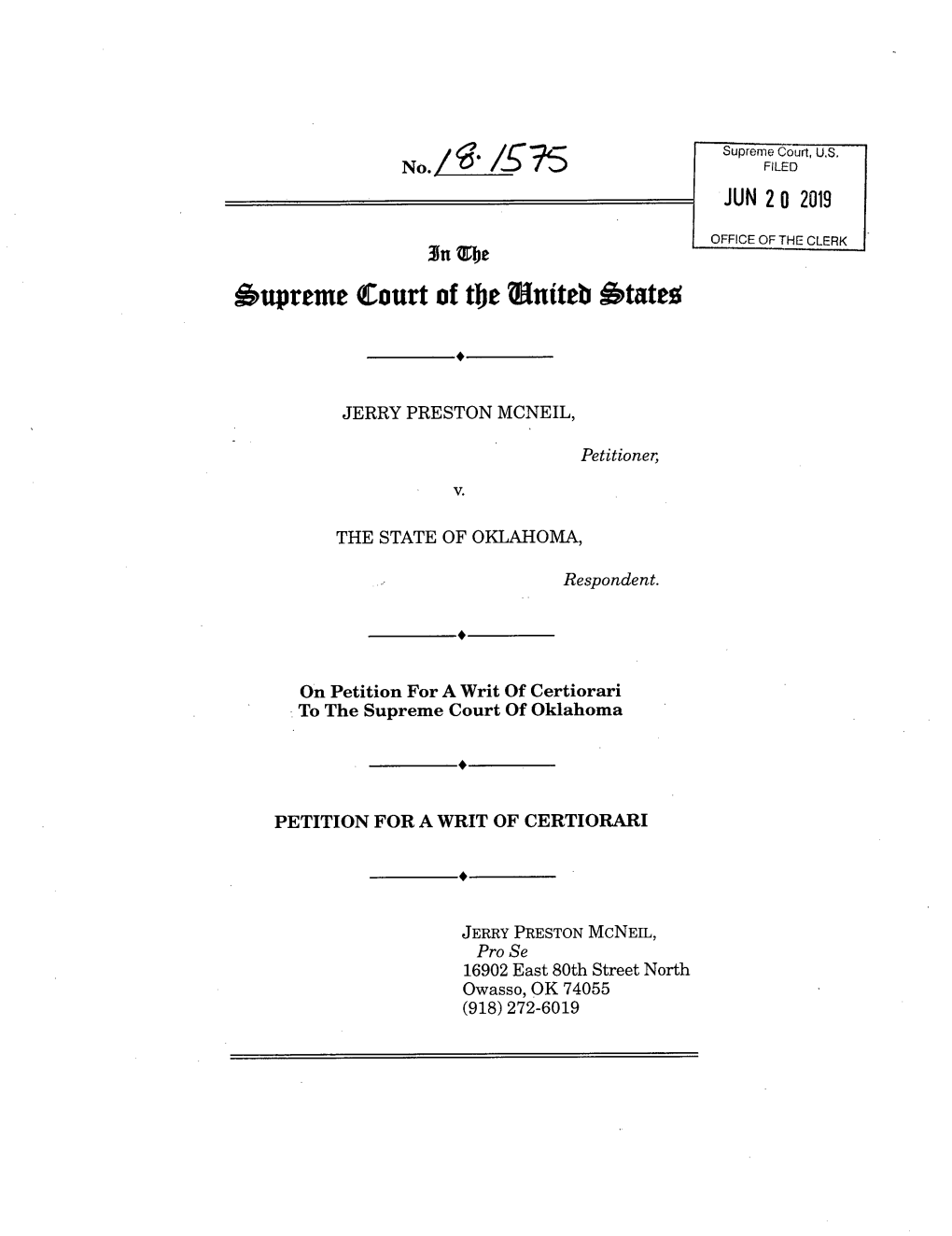 Supreme Court of Tfje ®Mteb States