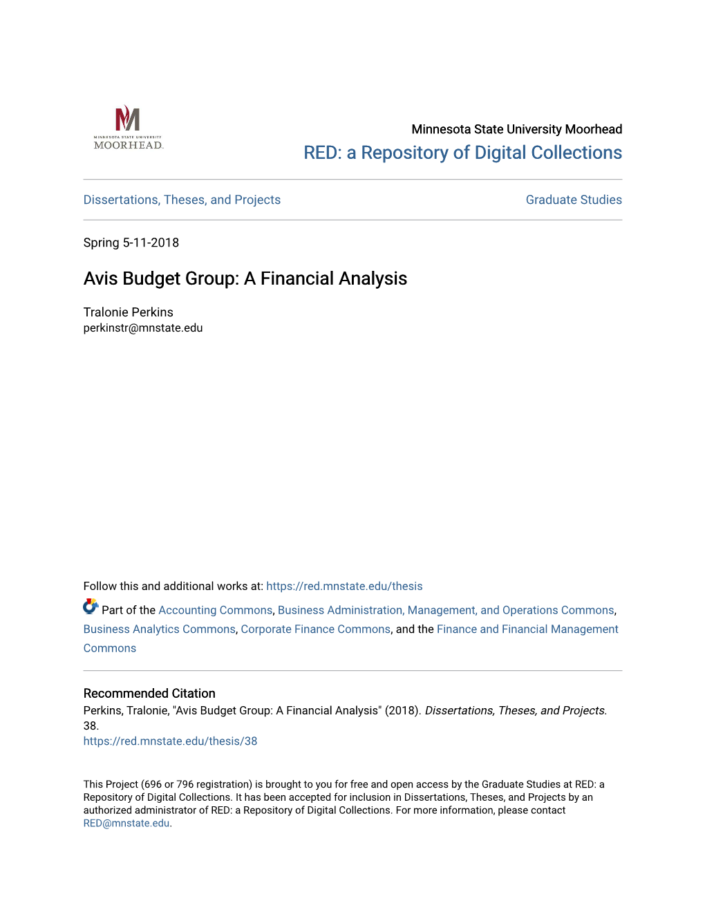 Avis Budget Group: a Financial Analysis