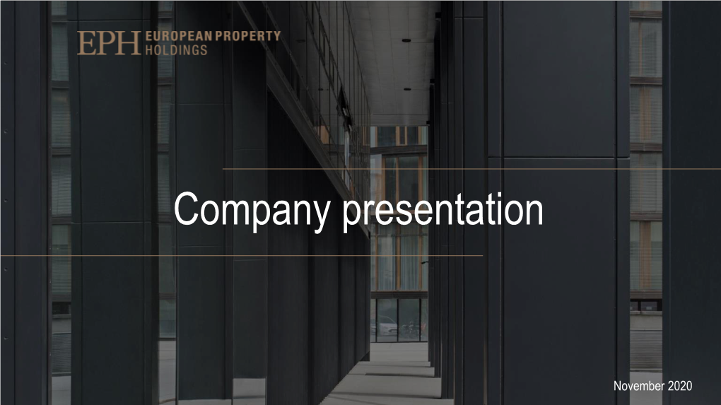 Company Presentation