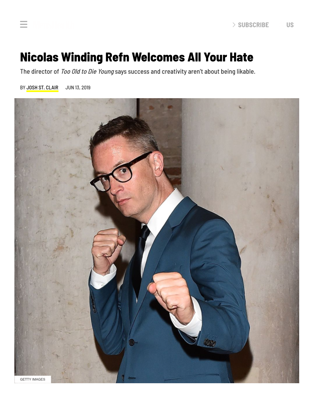 Nicolas Winding Refn Discusses 'Too Old to Die Young'