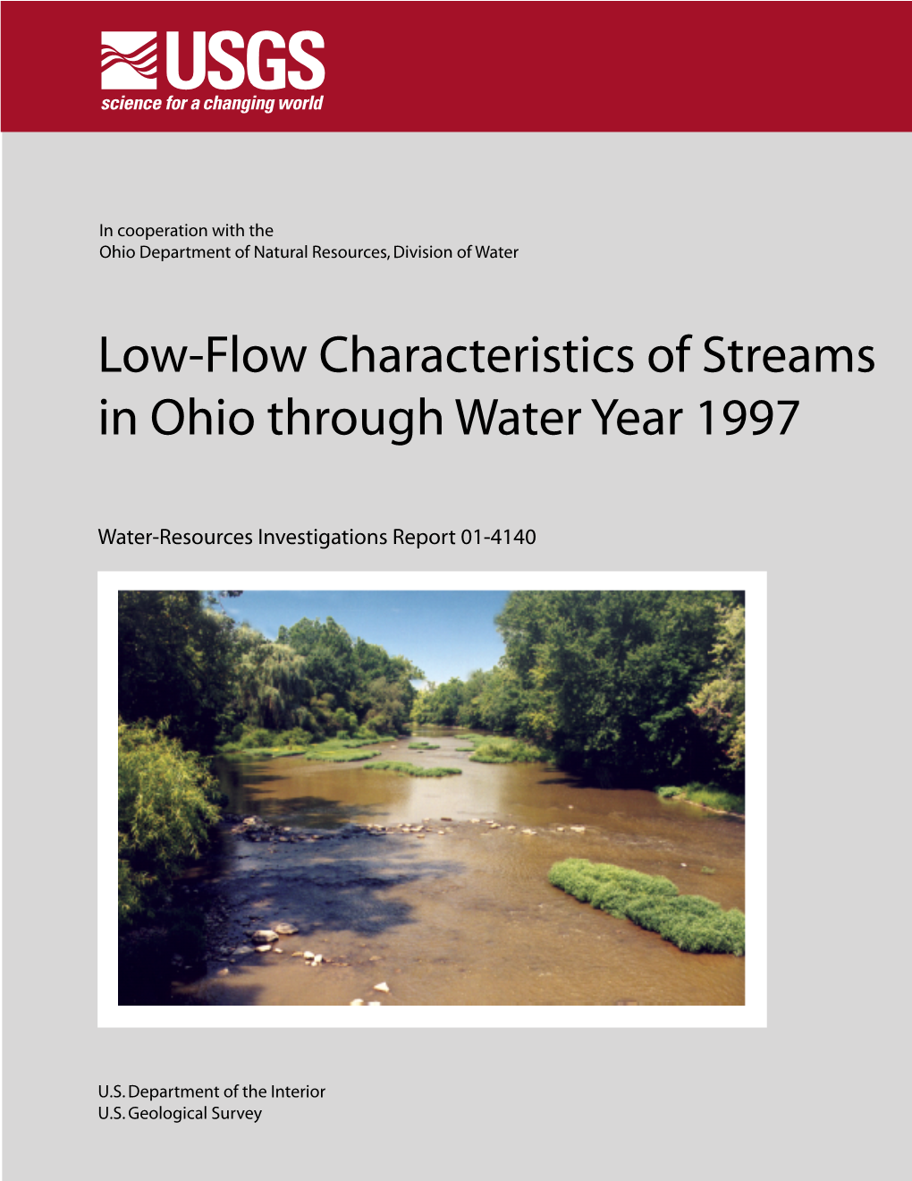 Low-Flow Characteristics of Streams in Ohio Through Water Year 1997