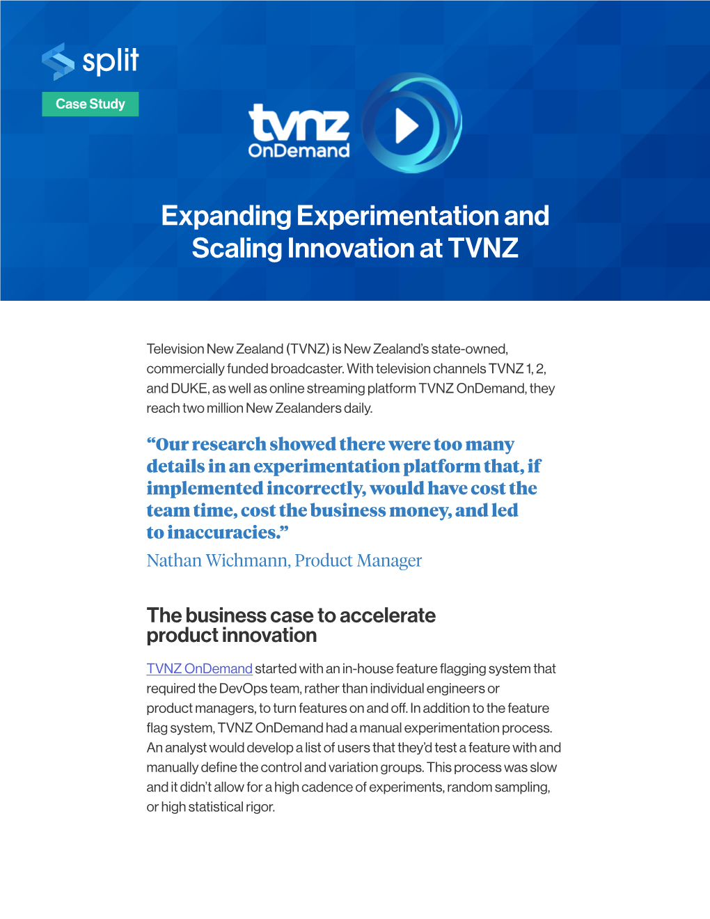 Expanding Experimentation and Scaling Innovation at TVNZ