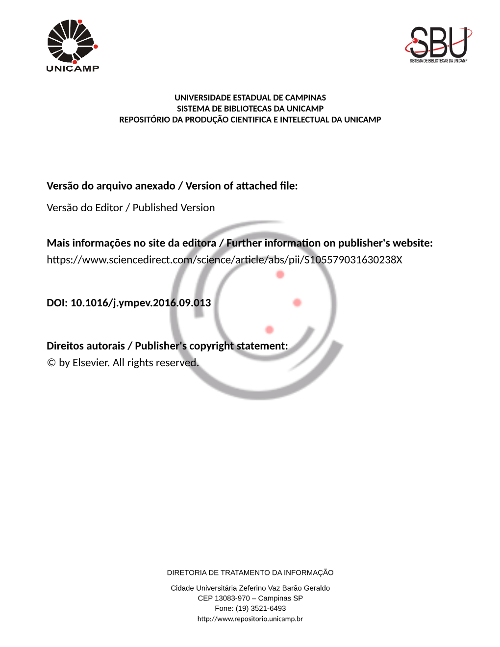 Versão Do Arquivo Anexado / Version of Attached File: Versão Do Editor / Published Version