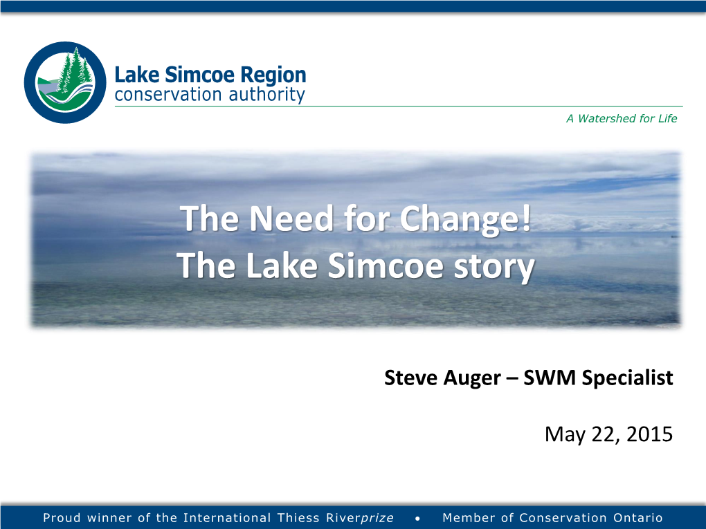 The Lake Simcoe Story