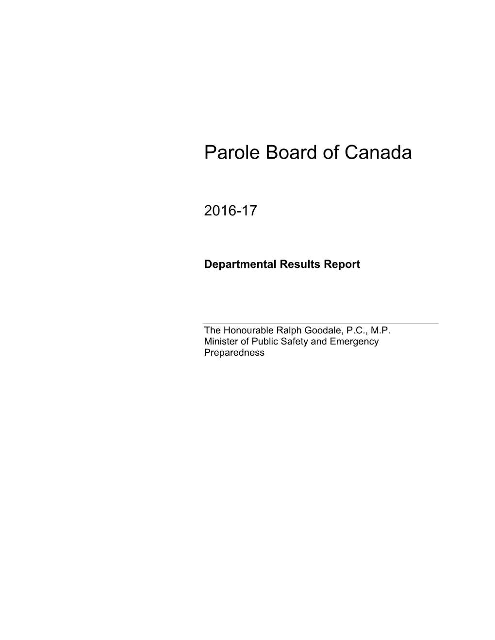 Parole Board of Canada