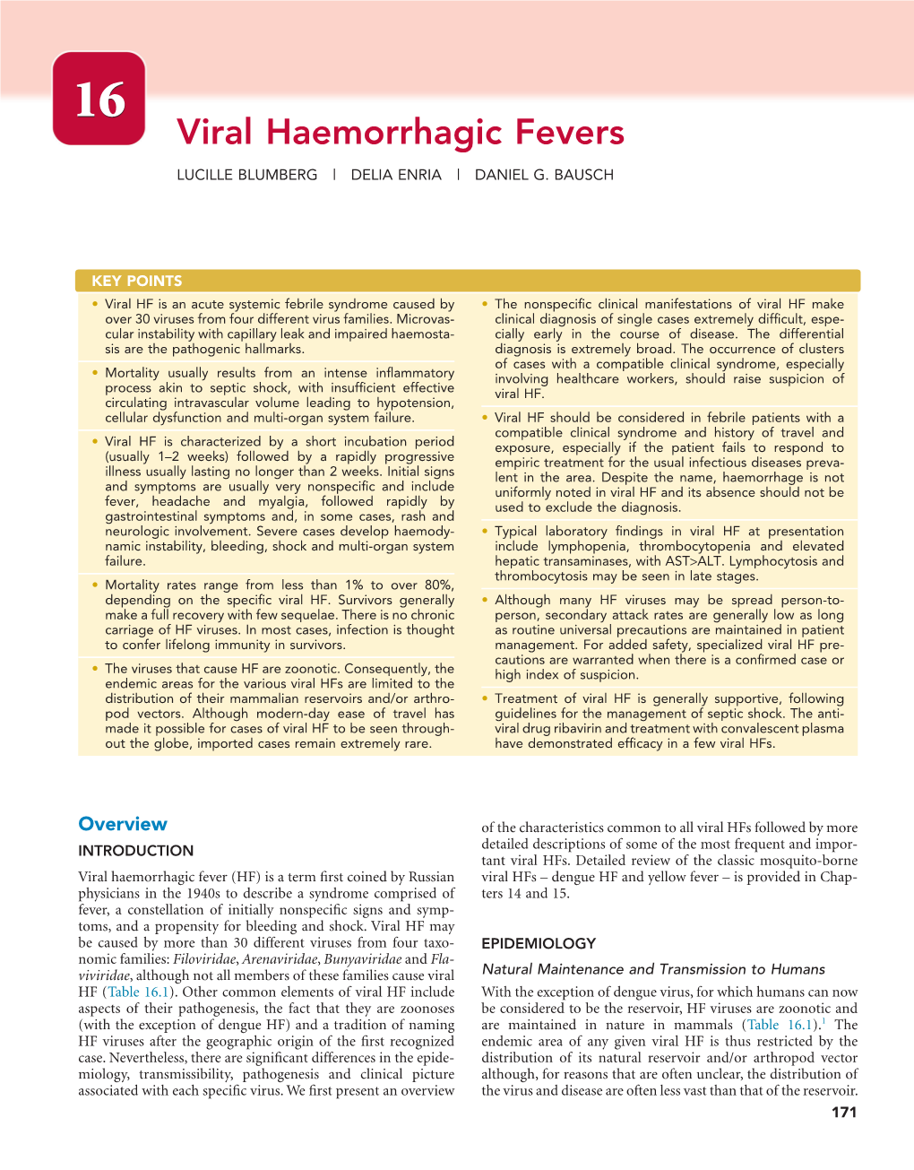 16 Viral Haemorrhagic Fevers