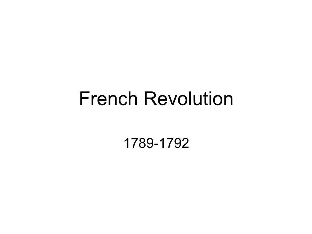 French Revolution